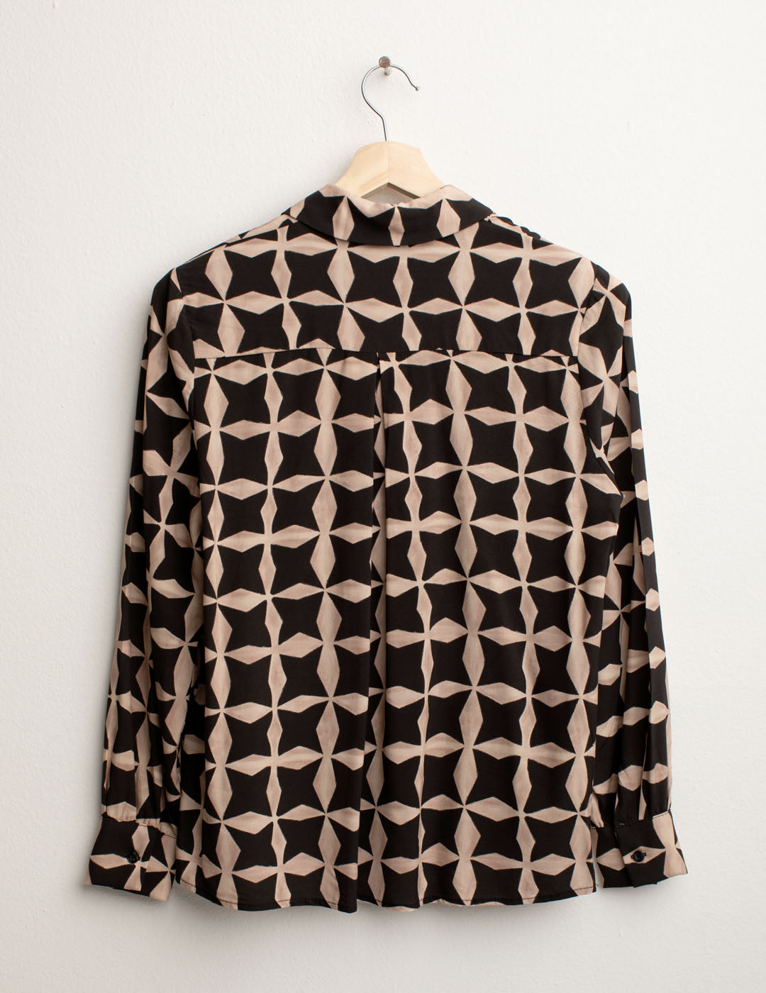 Camicia in Popeline di Viscosa donna beige fw25s36cs cc-a0101 Camicia in Popeline di Viscosa