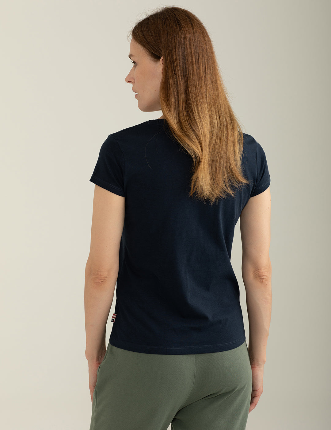 T-shirt Girocollo in Jersey donna blue fw25s01tg cc-a0601 T-shirt Girocollo in Jersey
