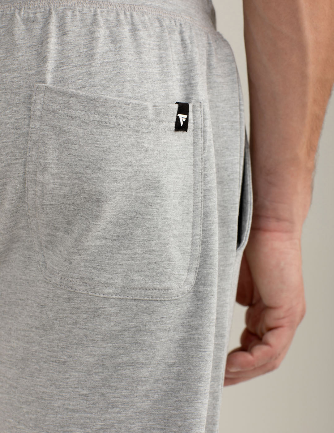 Pantalone in Felpa con Elastico al Fondo uomo gray melange fm25w01pf cc-a0901 Pantalone in Felpa con Elastico al Fondo