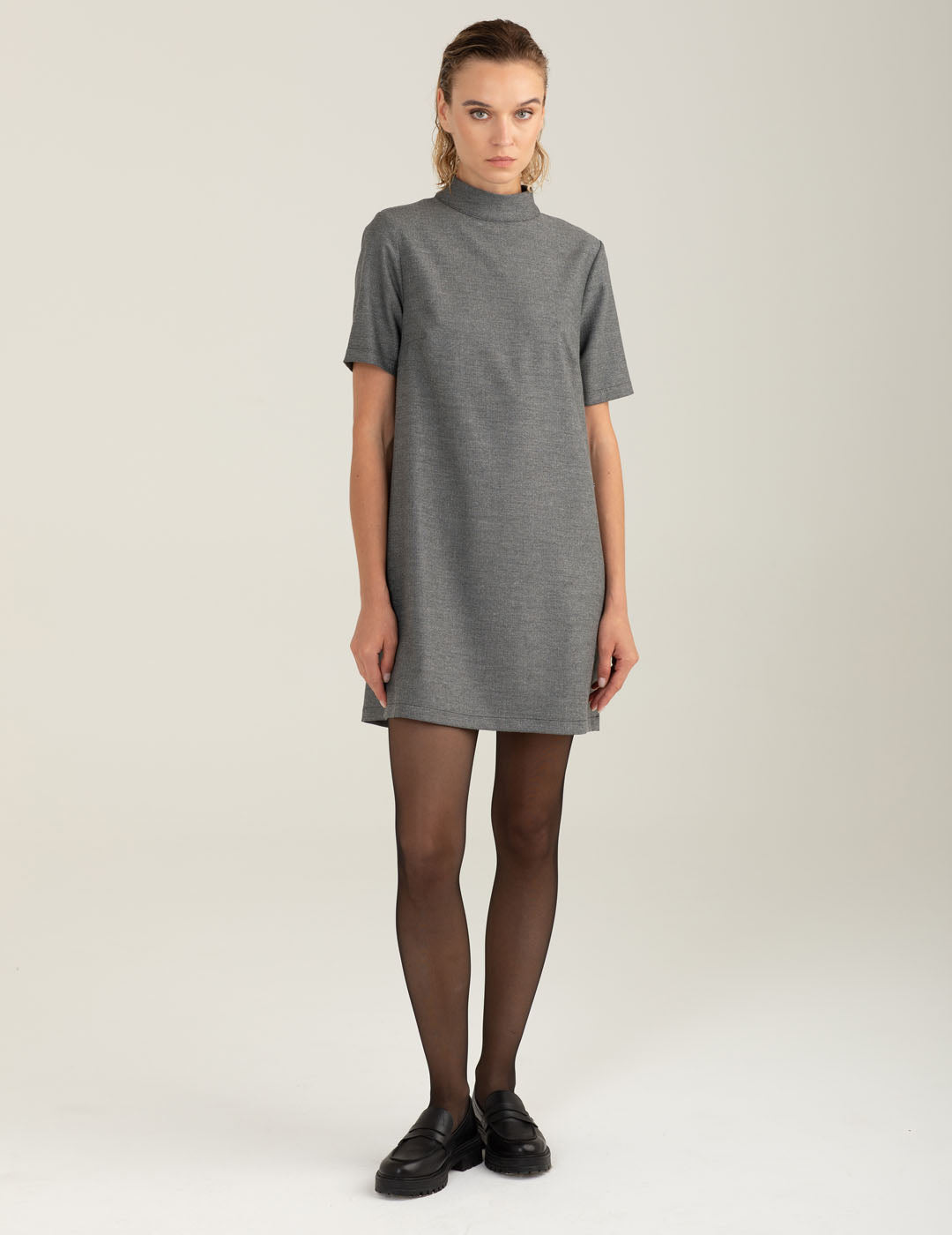 Abito in fantasia tintofilo donna dark gray fw25w10at cc-a0903 Abito in fantasia tintofilo