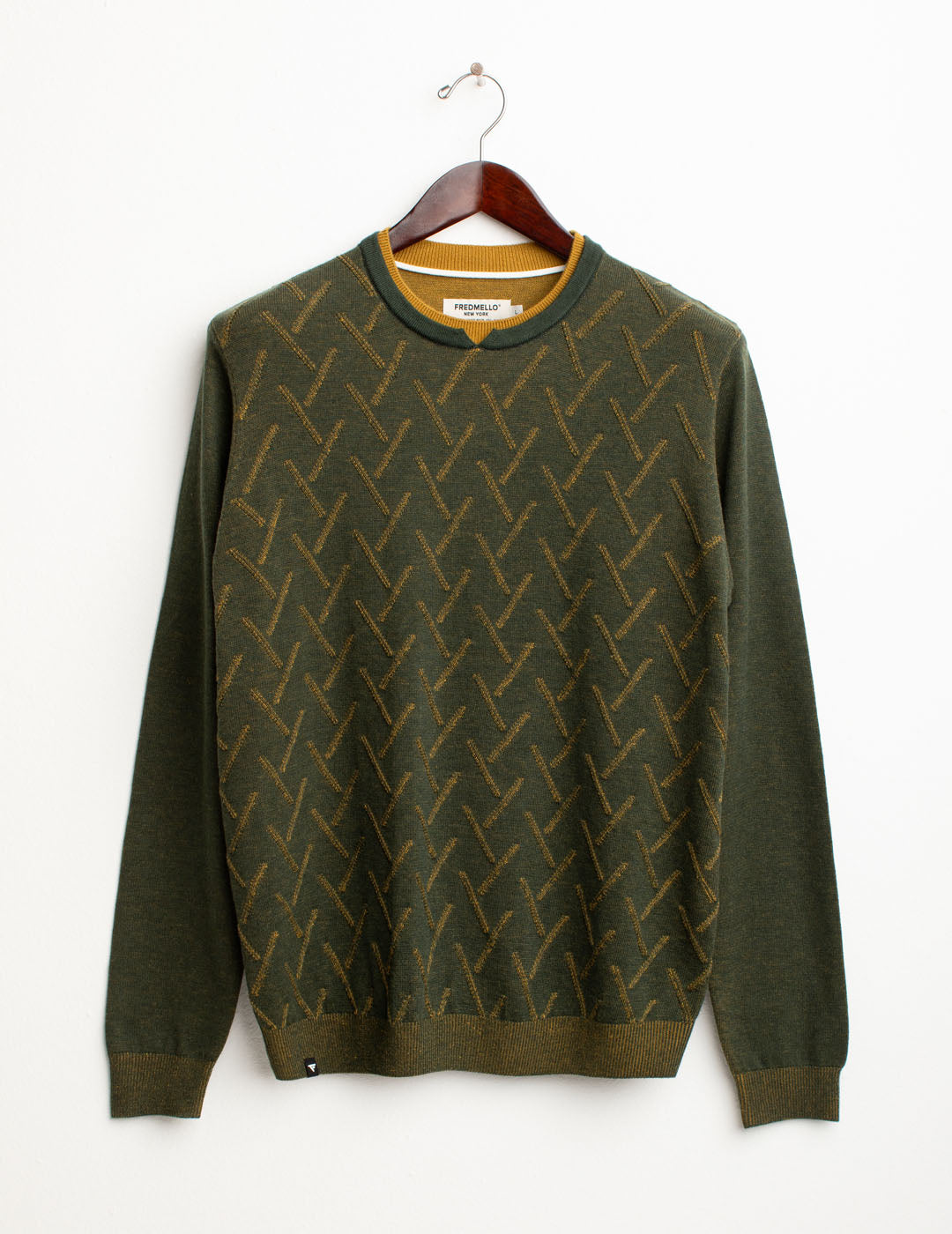 Maglia vanisé girocollo uomo army fm25w42mg cc-a0804 Maglia vanisé girocollo