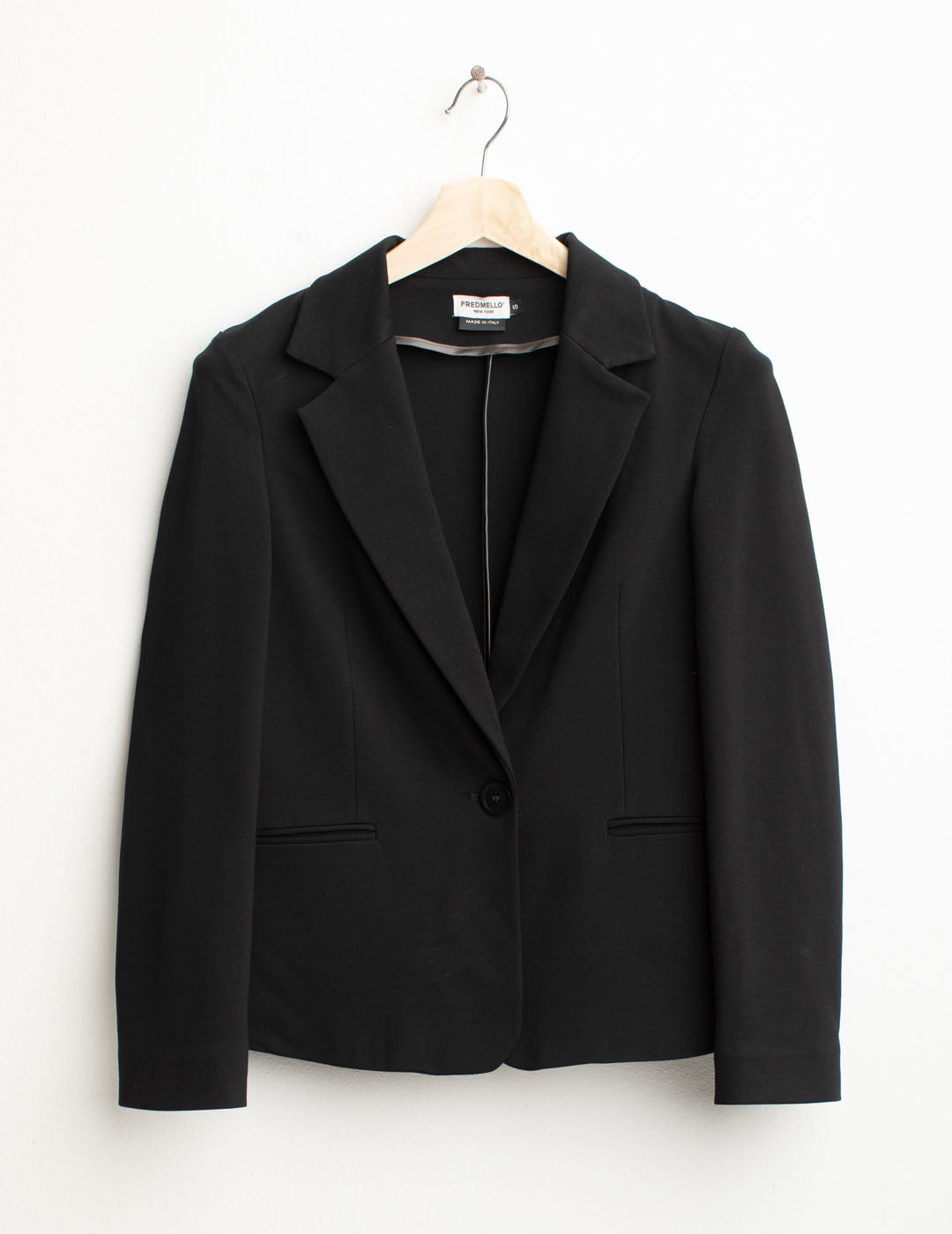 Single-breasted blazer woman black fw25w02bu cc-a0951 Single-breasted blazer