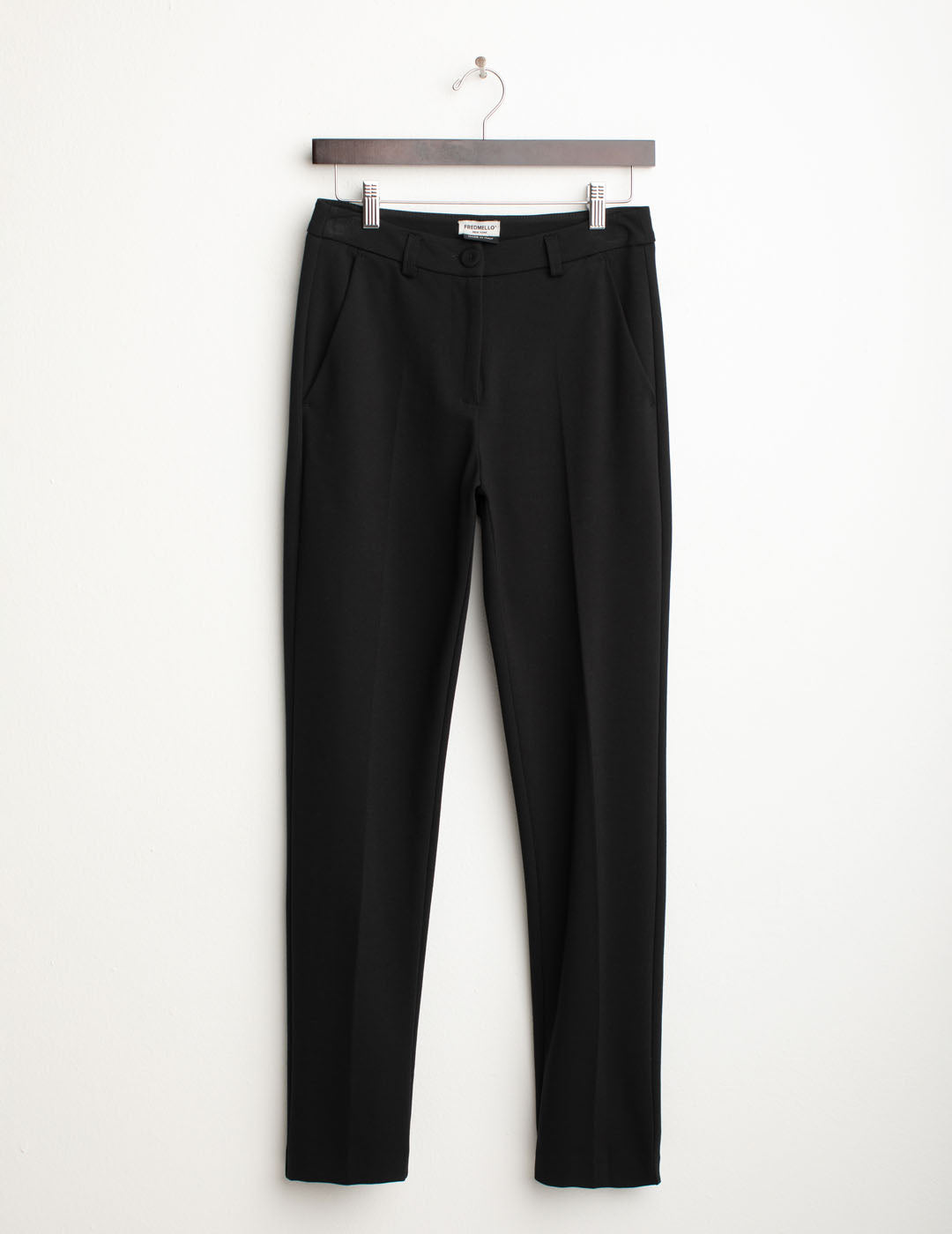 Pantalone a sigaretta in tintofilo donna black fw25w13pu cc-a0951 Pantalone a sigaretta in tintofilo