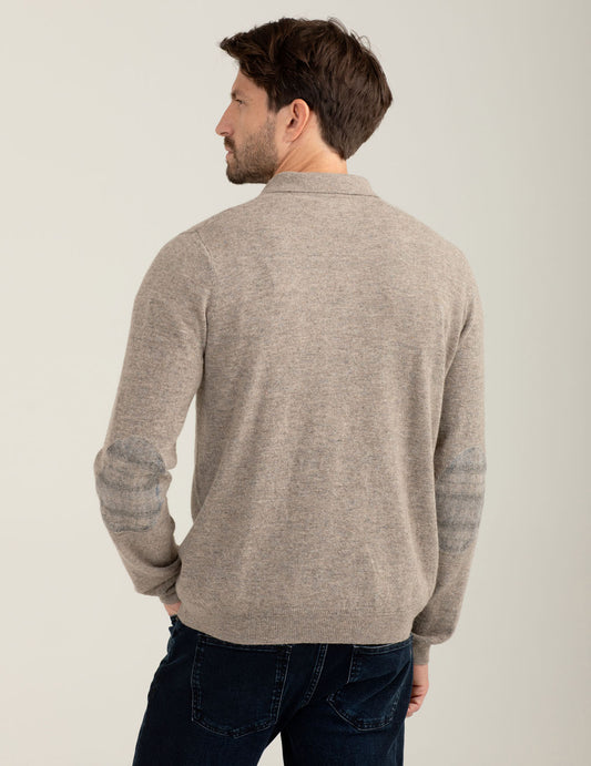 Maglia polo in lambswool - back - 002