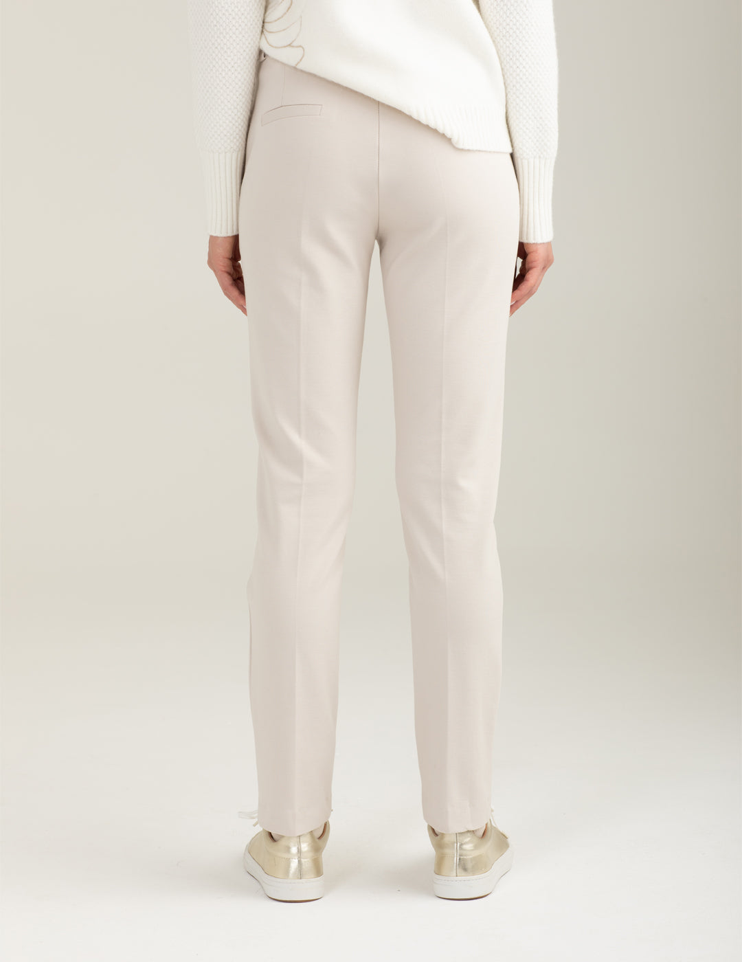 Pantalone a sigaretta in tintofilo donna off white fw25w13pu cc-a0002 Pantalone a sigaretta in tintofilo