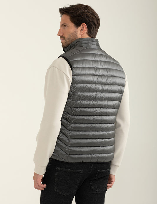 Piumino smanicato in ripstop - back - 002