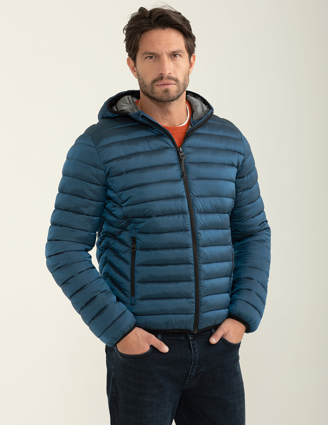 Piumino in ripstop con cappuccio uomo avio fm25w24kd cc-a0602 Piumino in ripstop con cappuccio