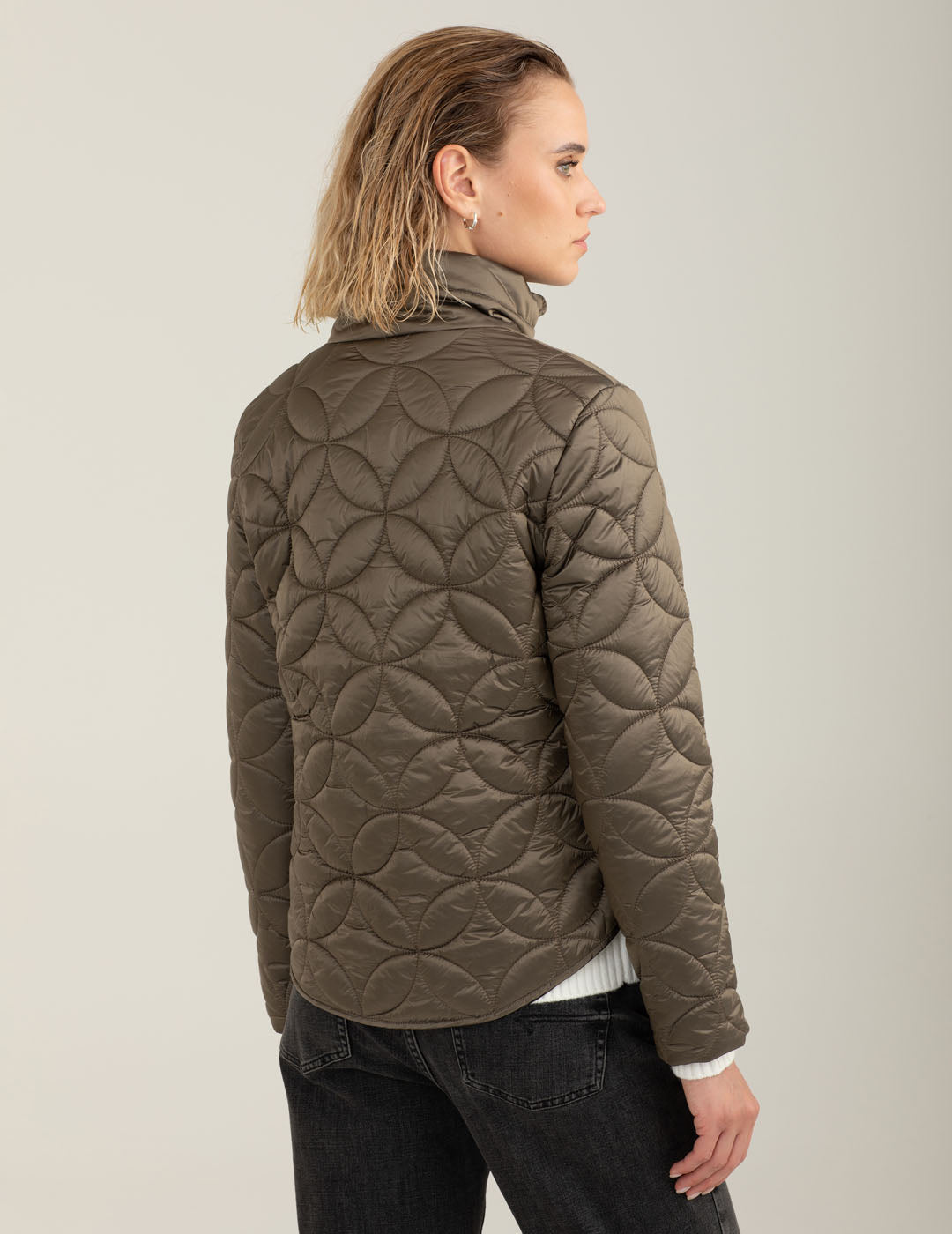 Quilted puffer jacket woman mud fw25w15ku cc-a0107 Quilted puffer jacket