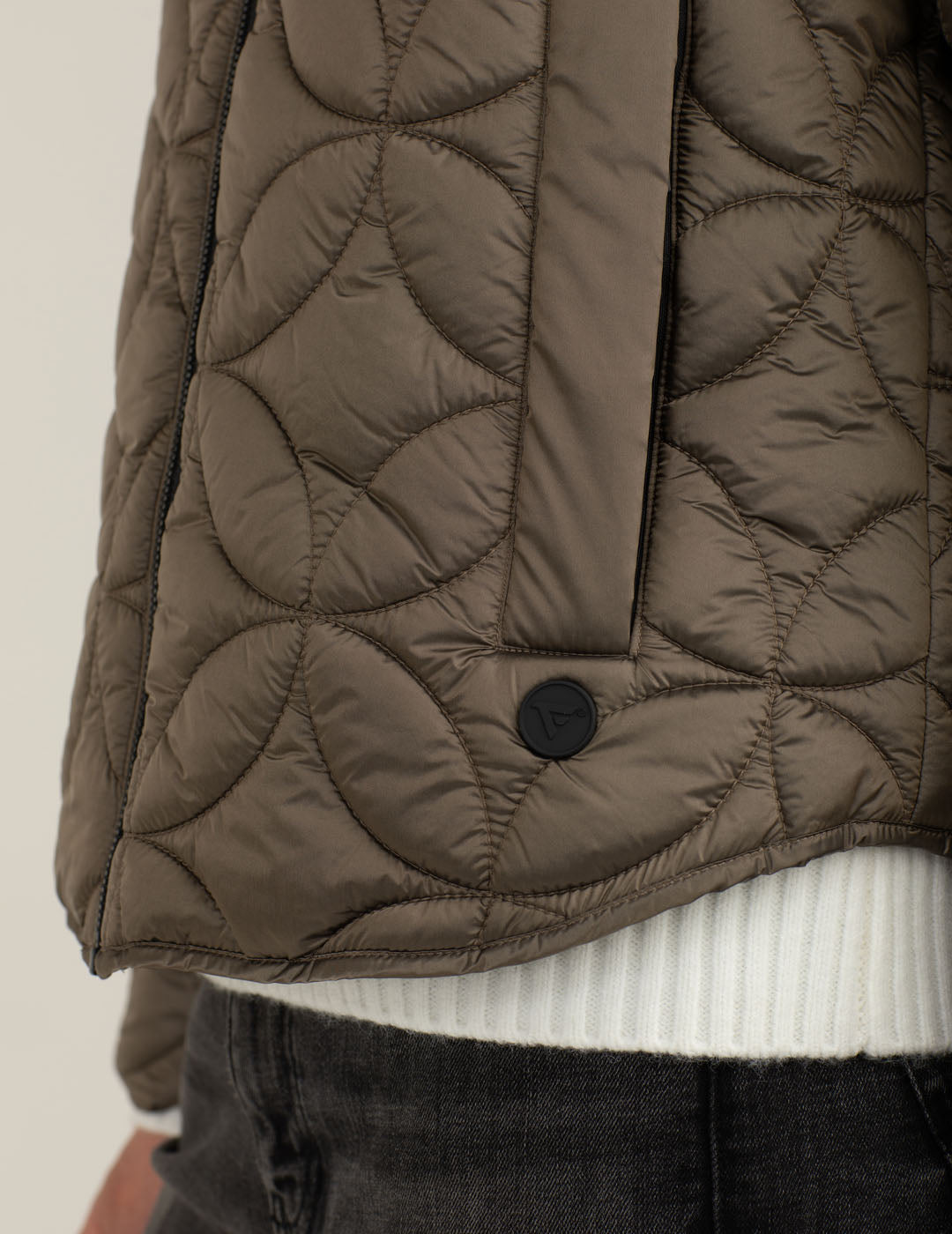 Quilted puffer jacket woman mud fw25w15ku cc-a0107 Quilted puffer jacket