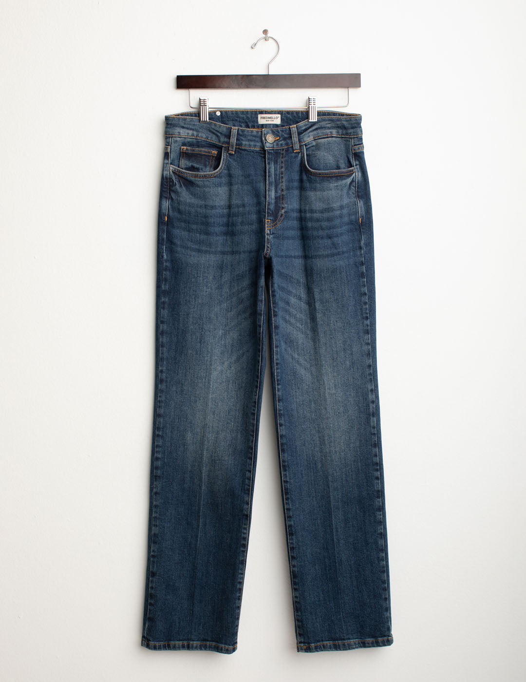 Stretch denim palazzo trousers woman middle blue fw25w21pd cc-a1101 Stretch denim palazzo trousers