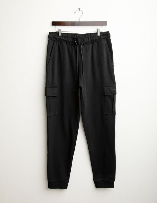 Pantalone tasconato in interlock uomo black fm25w04pf cc-a0951