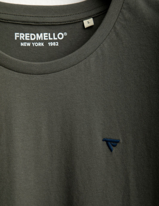 T-shirt with embroidered logo - back - 002