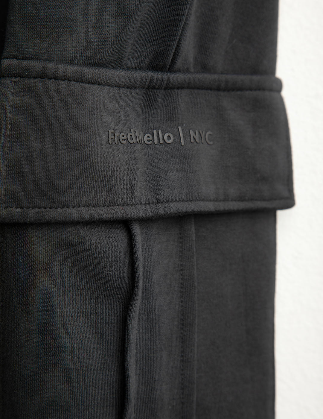 Pantalone tasconato in interlock uomo black fm25w04pf cc-a0951 Pantalone tasconato in interlock