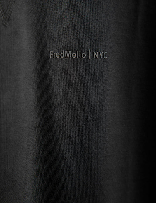 Felpa girocollo con lettering 3D - back - 002