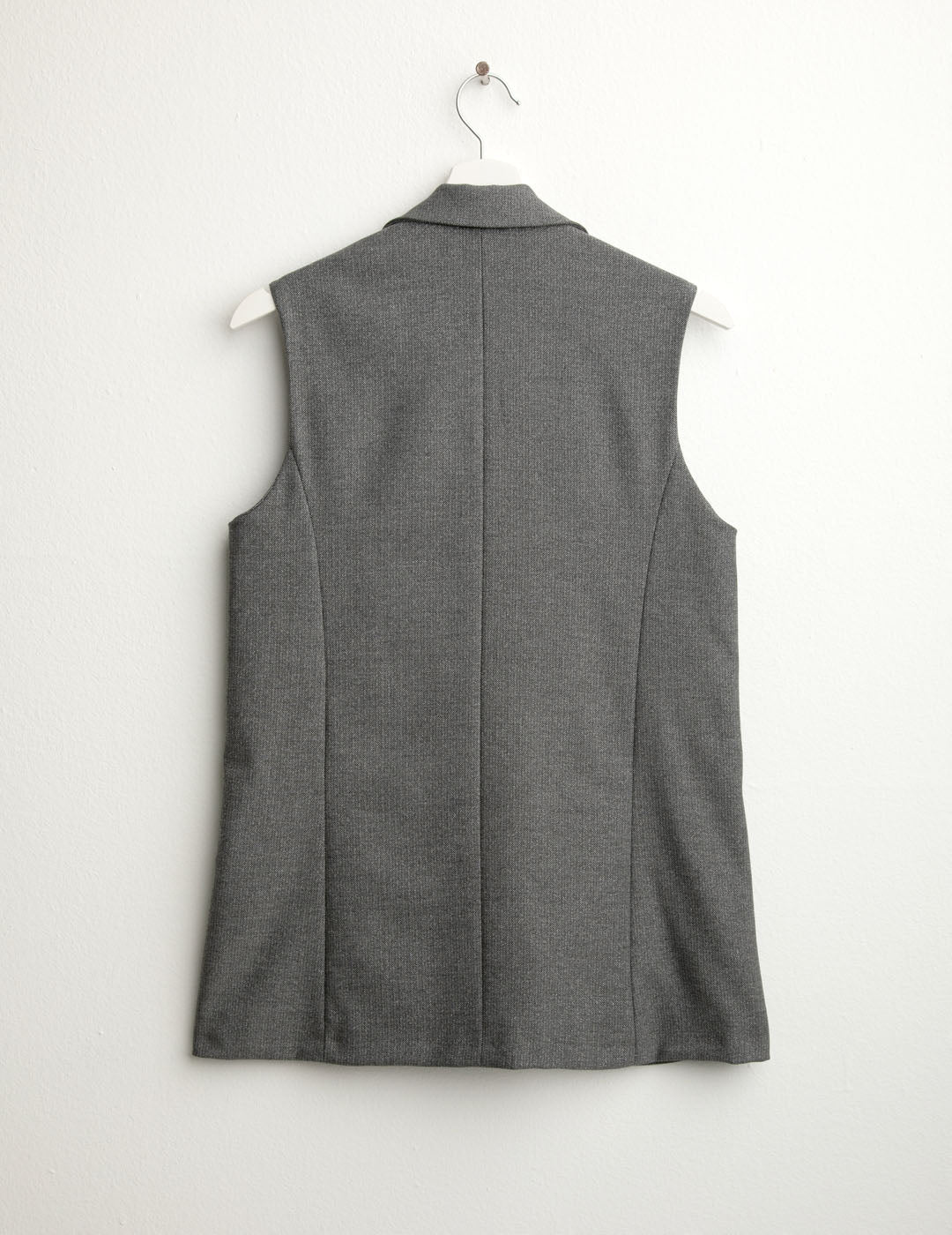 Blazer smanicato doppiopetto donna dark gray fw25w01bt cc-a0903 Blazer smanicato doppiopetto