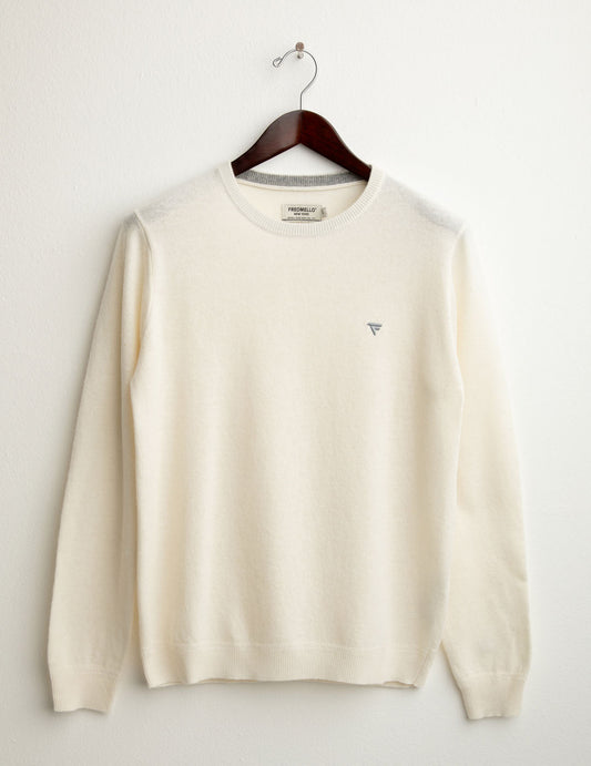 Maglia in lambswool uomo off white fm25w22mg cc-a0002