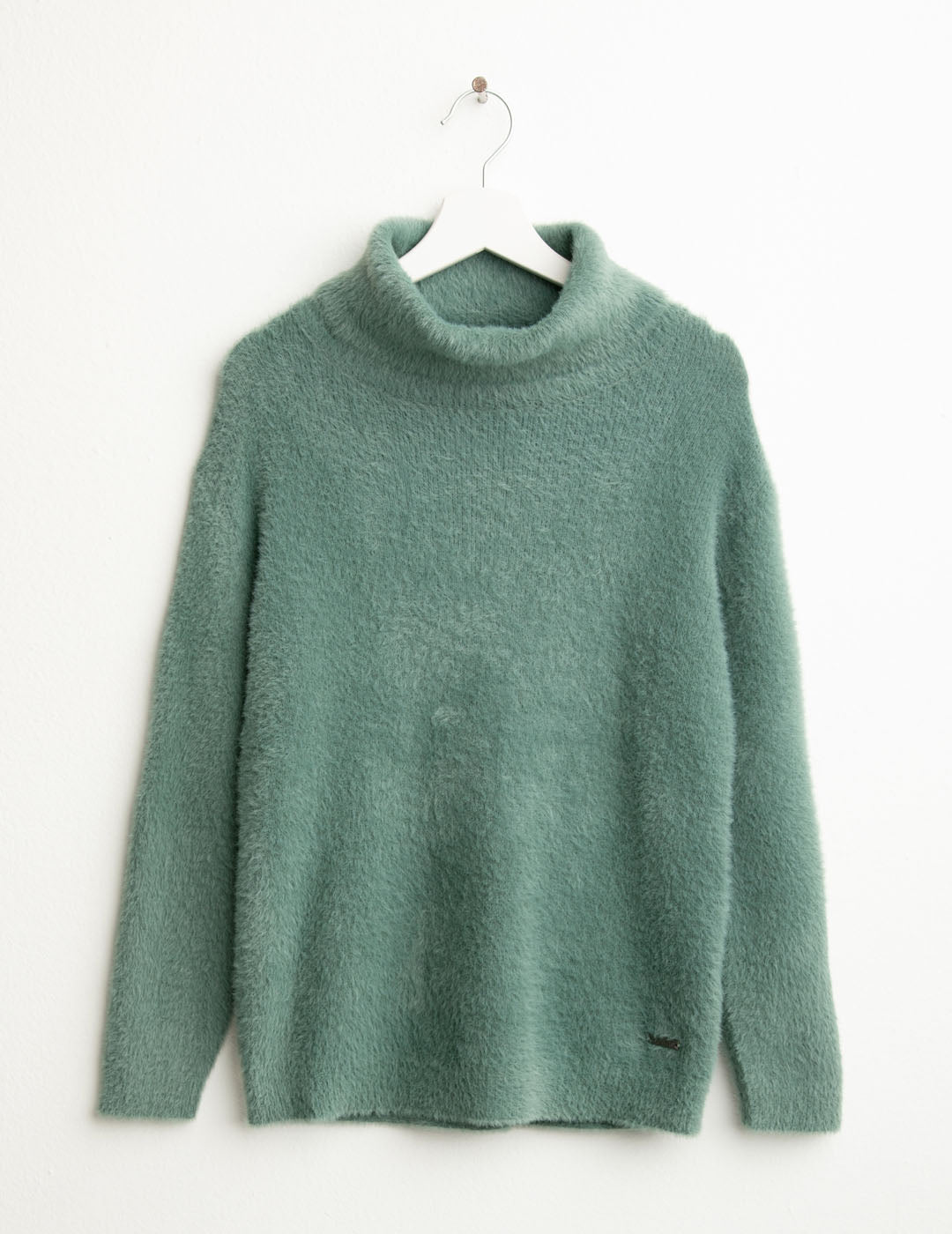 Maglia dolcevita effetto pelliccia donna moss fw25w23md cc-a0818 Maglia dolcevita effetto pelliccia