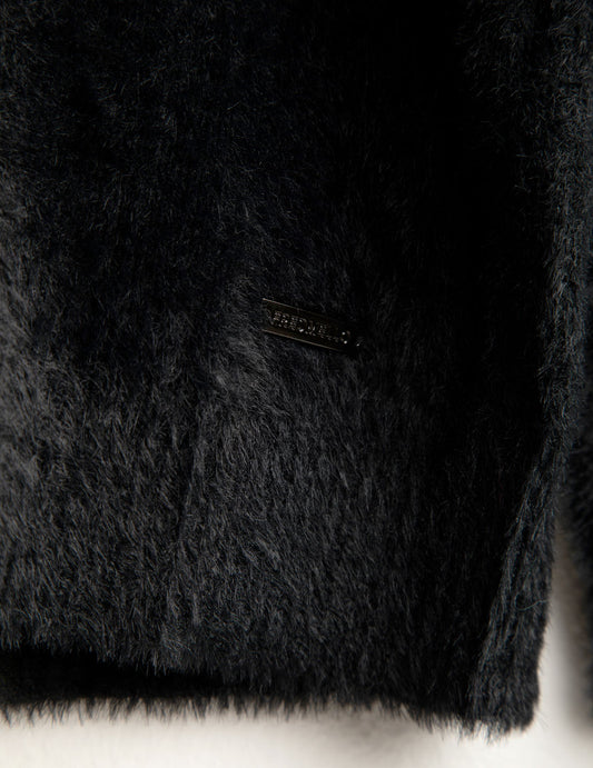 Maglia dolcevita effetto pelliccia - back - 002