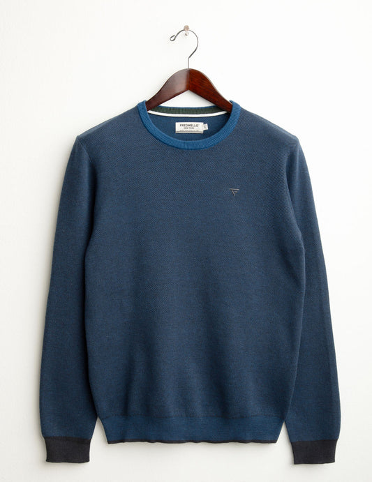 Maglia jacquard uomo blue fm25w36mg cc-a0601