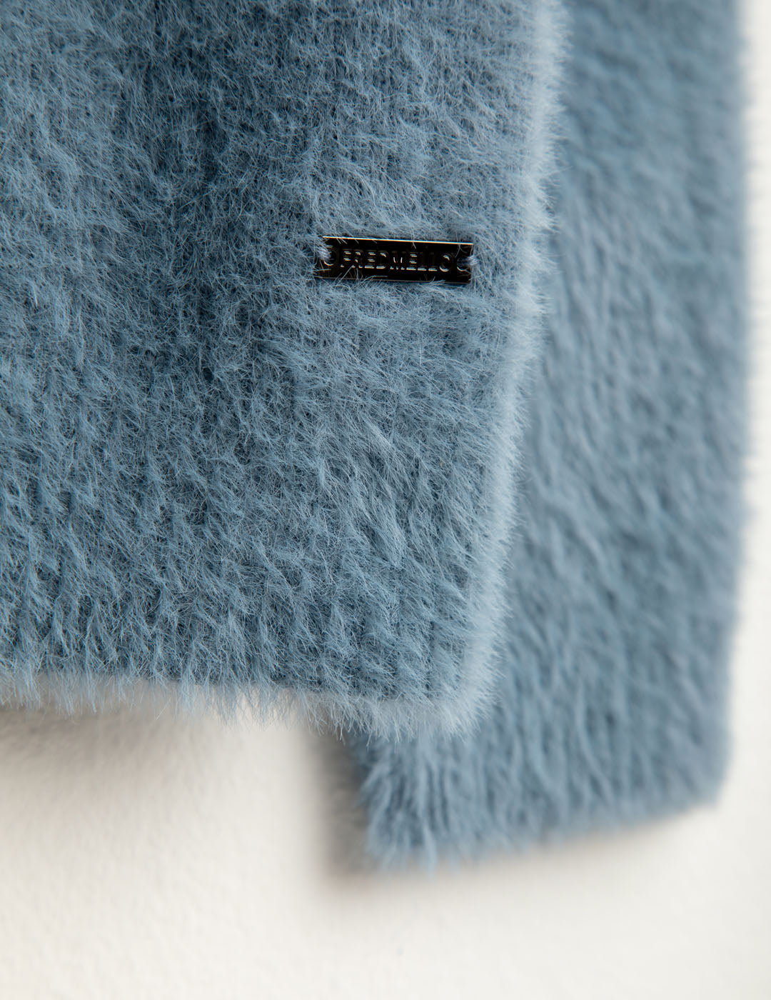 Maglia girocollo effetto pelliccia donna avio fw25w24mg cc-a0602 Maglia girocollo effetto pelliccia