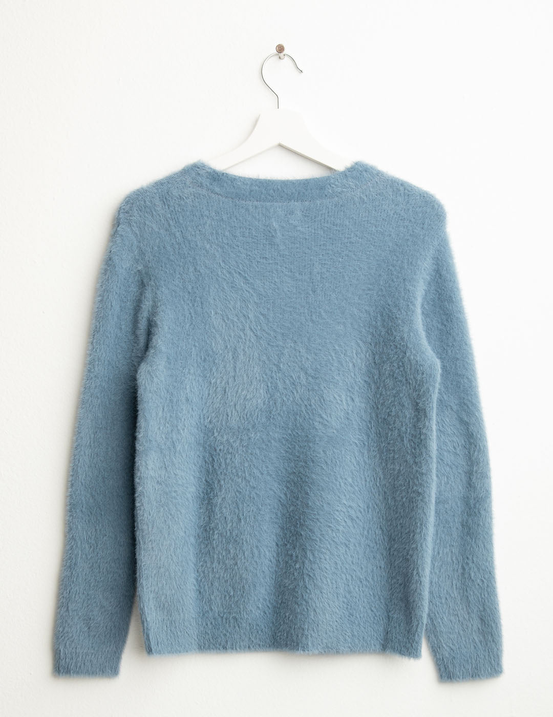 Maglia girocollo effetto pelliccia donna avio fw25w24mg cc-a0602 Maglia girocollo effetto pelliccia