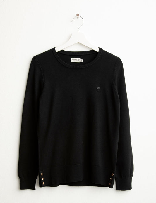 Maglia girocollo donna black fw25w03mg cc-a0951