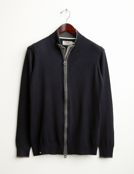 Maglia full zip uomo blue fm25w18mz cc-a0601