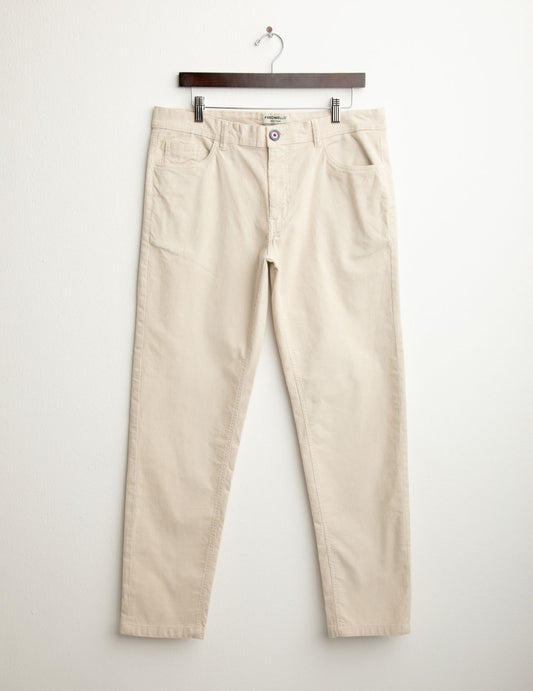 Pantalone chino in velluto a coste uomo ivory fm25w12pu cc-a0910