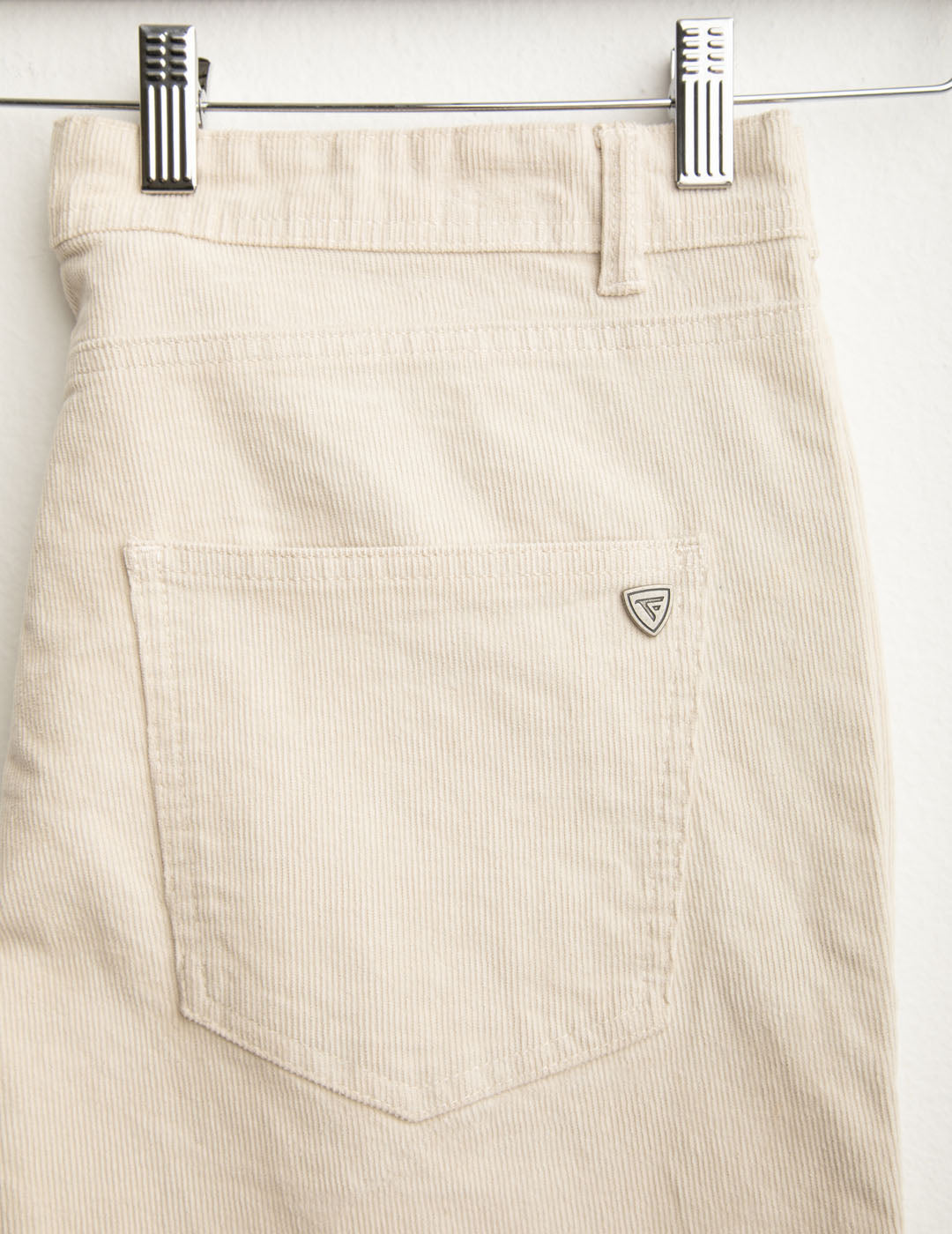Pantalone chino in velluto a coste uomo ivory fm25w12pu cc-a0910 Pantalone chino in velluto a coste