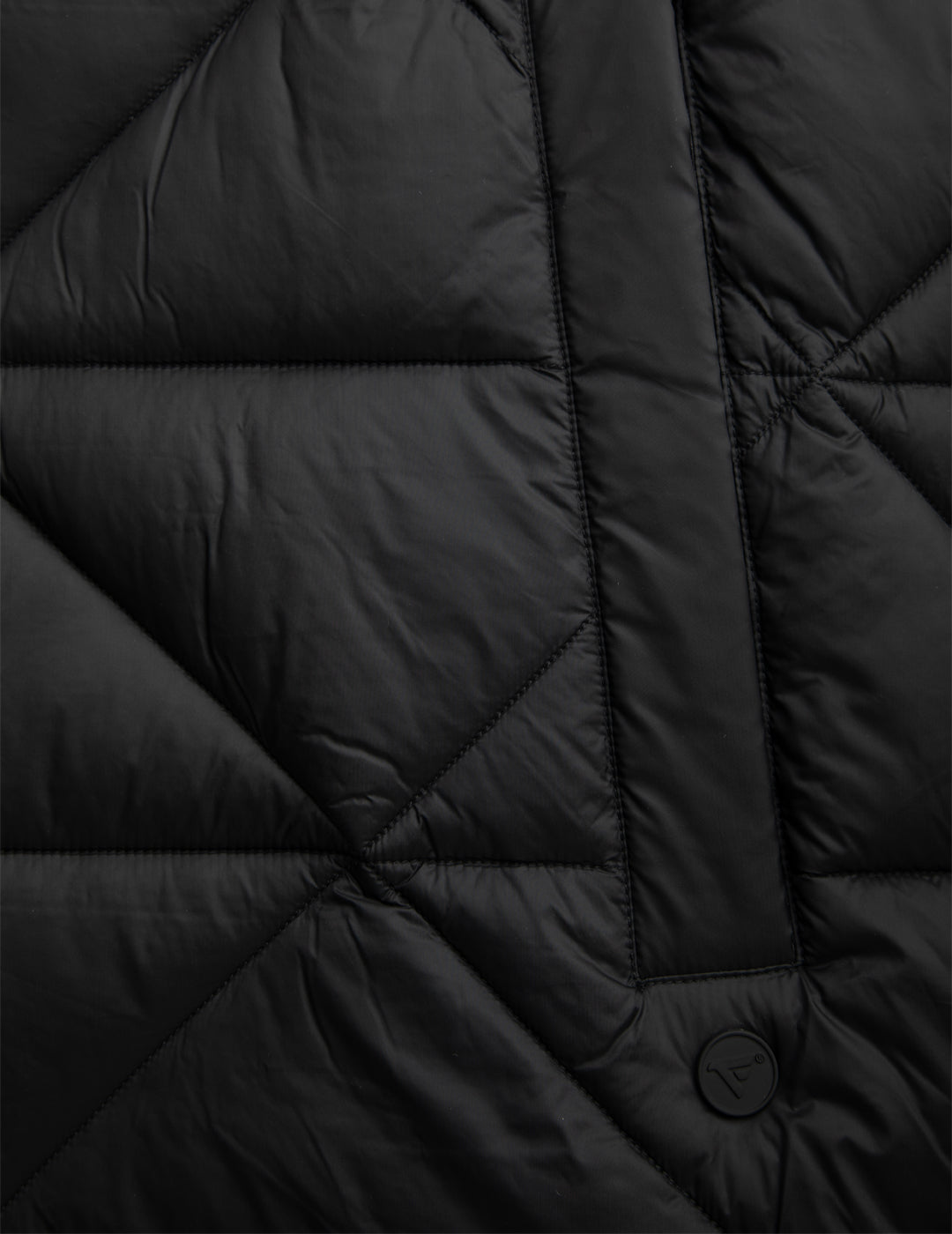 Piumino smanicato due toni con cappuccio donna black fw25w09ks cc-a0951 Piumino smanicato due toni con cappuccio