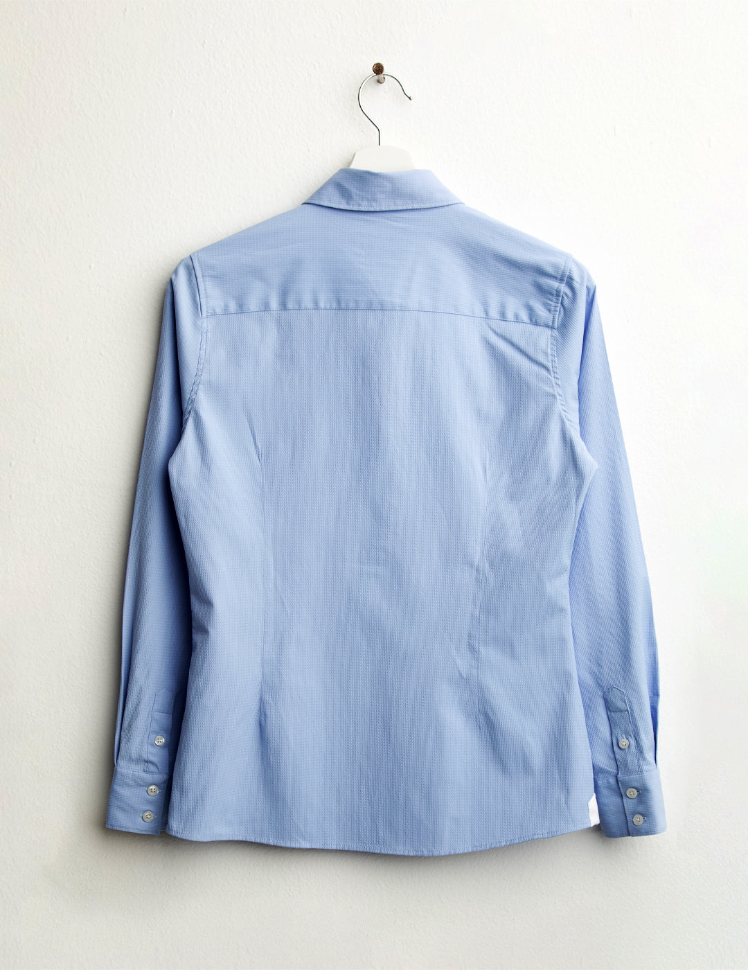 Slim fit stretch textured shirt woman light blue fw25w03cu cc-a1001 Slim fit stretch textured shirt