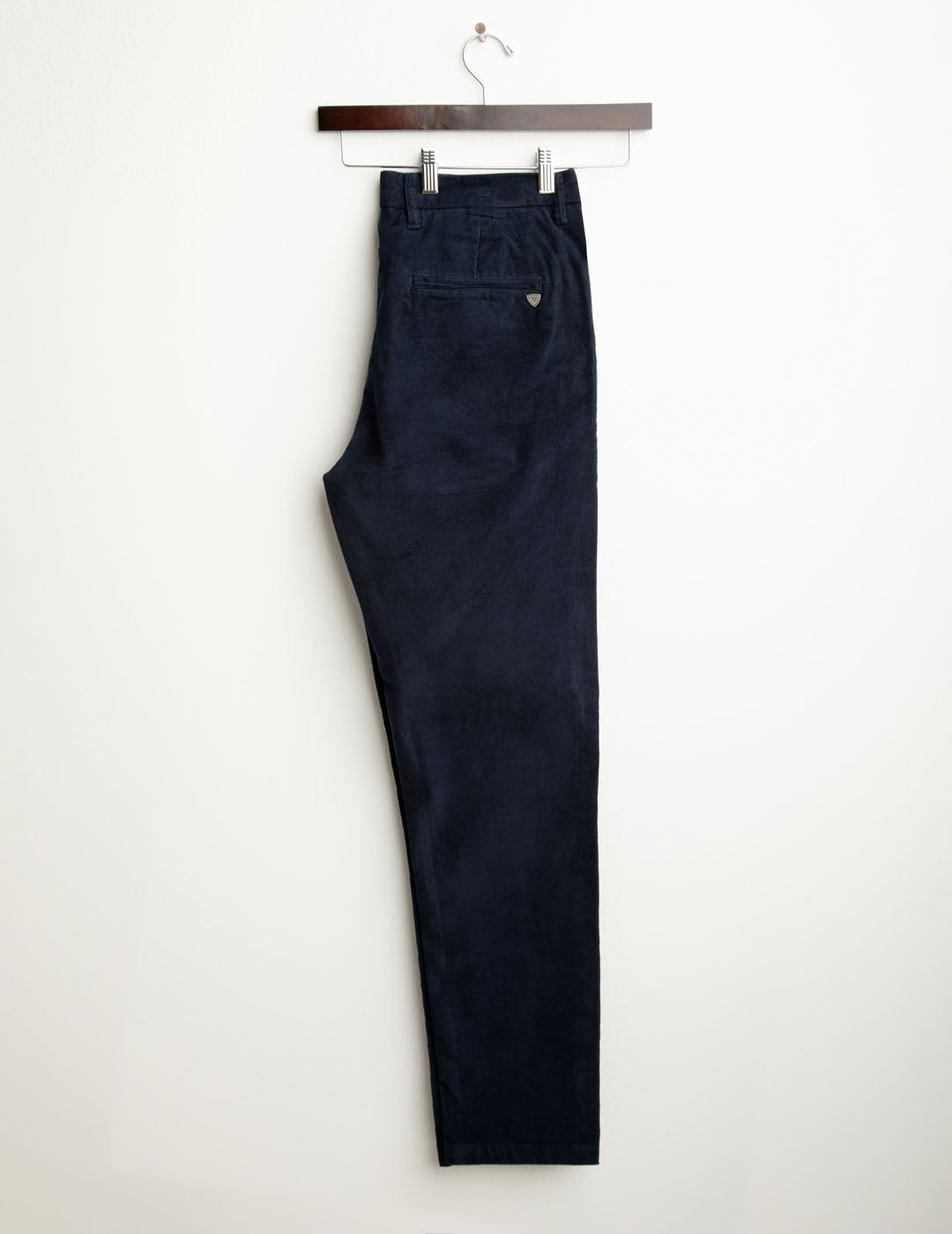 Corduroy chino trousers with front pleats man blue fm25w11pu cc-a0601 Corduroy chino trousers with front pleats