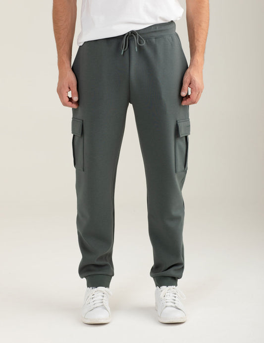 Pantalone tasconato in interlock uomo moss fm25w04pf cc-a0818
