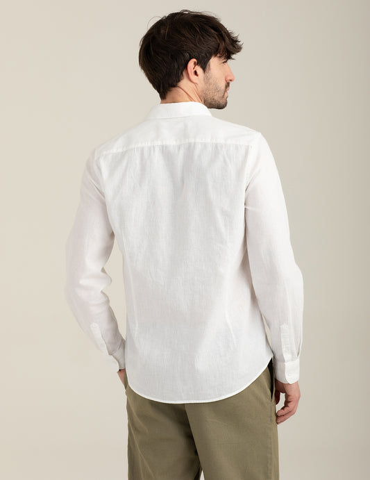 Camicia in popeline con tasche - back - 002