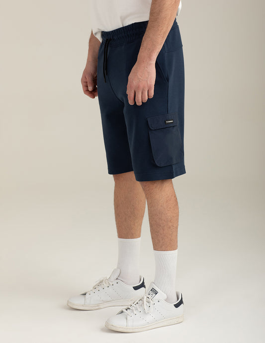 Bermuda in felpa interlock - back - 002