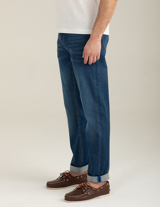 Pantalone in denim - back - 002