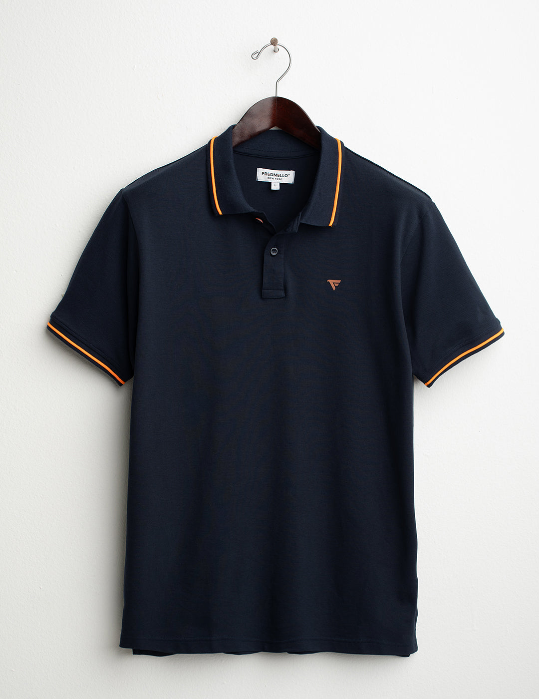 Polo a manica corta stretch uomo blue fm26s12qu cc-a0601 Polo a manica corta stretch