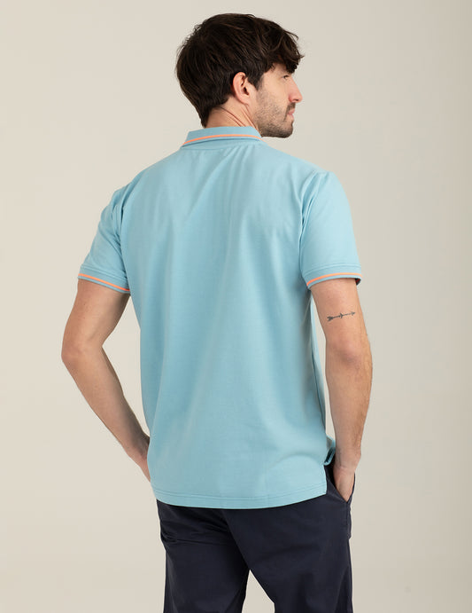Polo a manica corta stretch - back - 002