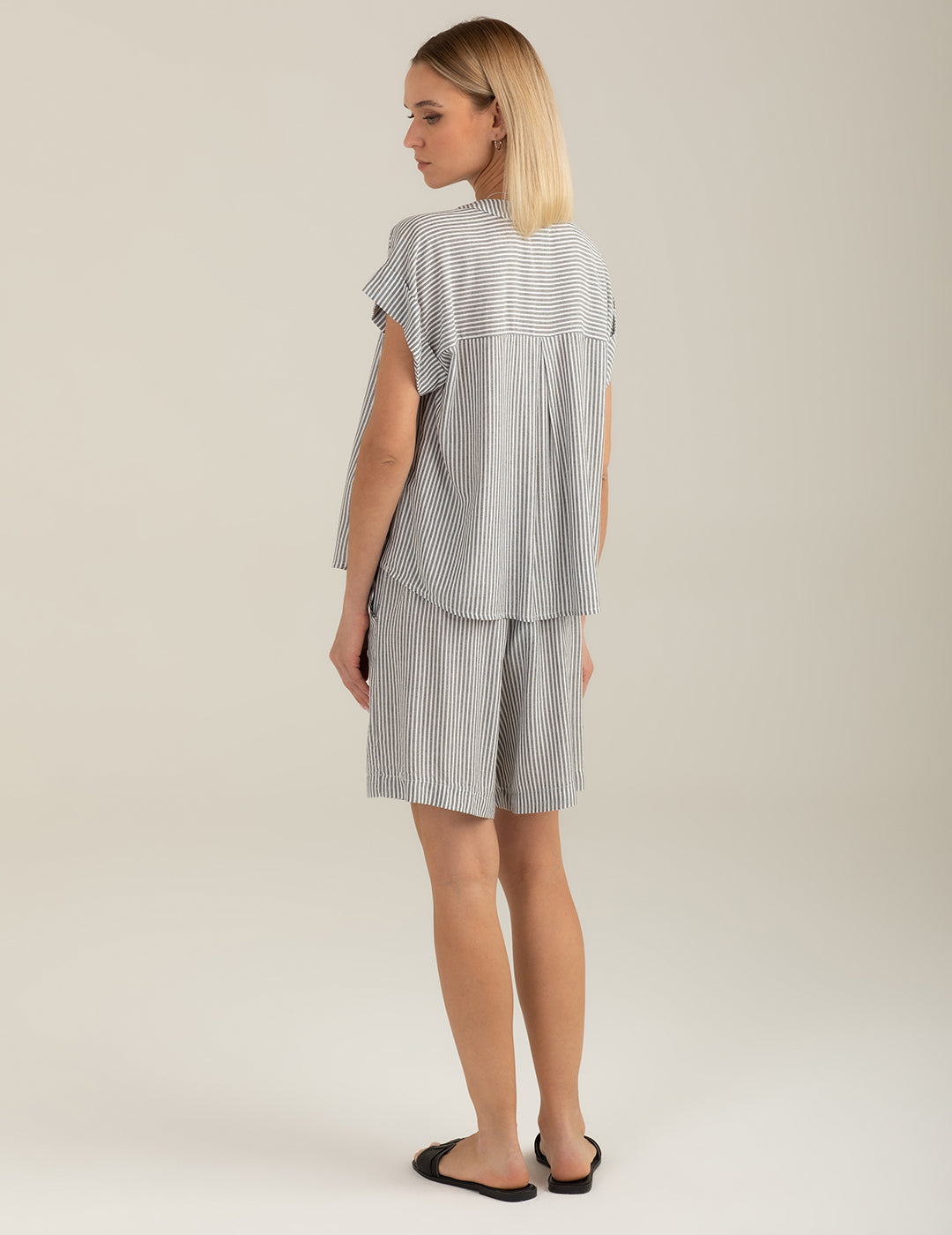 Bermuda Shorts with Lurex Stripe woman black fw26s21et cc-a0951 Bermuda Shorts with Lurex Stripe