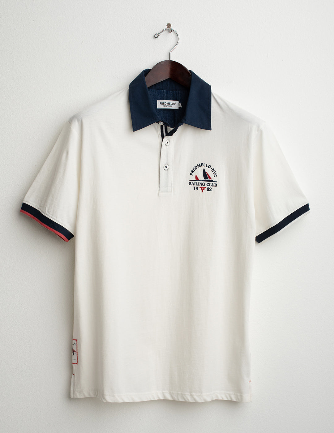 Short-Sleeve Polo with Textured Details man off white fm26s18qc cc-a0002 Short-Sleeve Polo with Textured Details