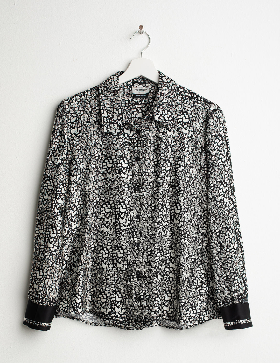 Long-Sleeve Shirt in Satin woman black fw26s30cs cc-a0951 Long-Sleeve Shirt in Satin