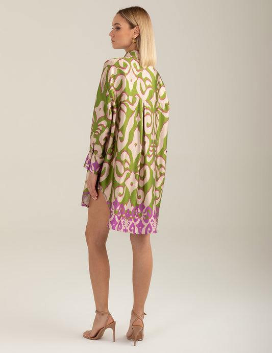 Abito chemisier a manica lunga - back - 002