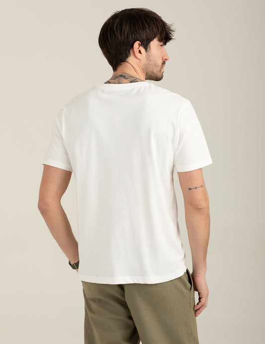 T-shirt girocollo con stampa - back - 002