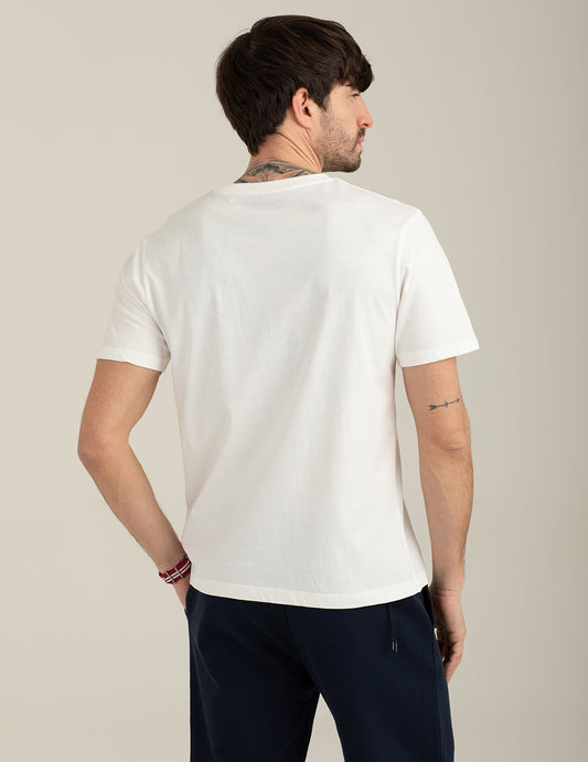 T-shirt girocollo con grafica stampata - back - 002