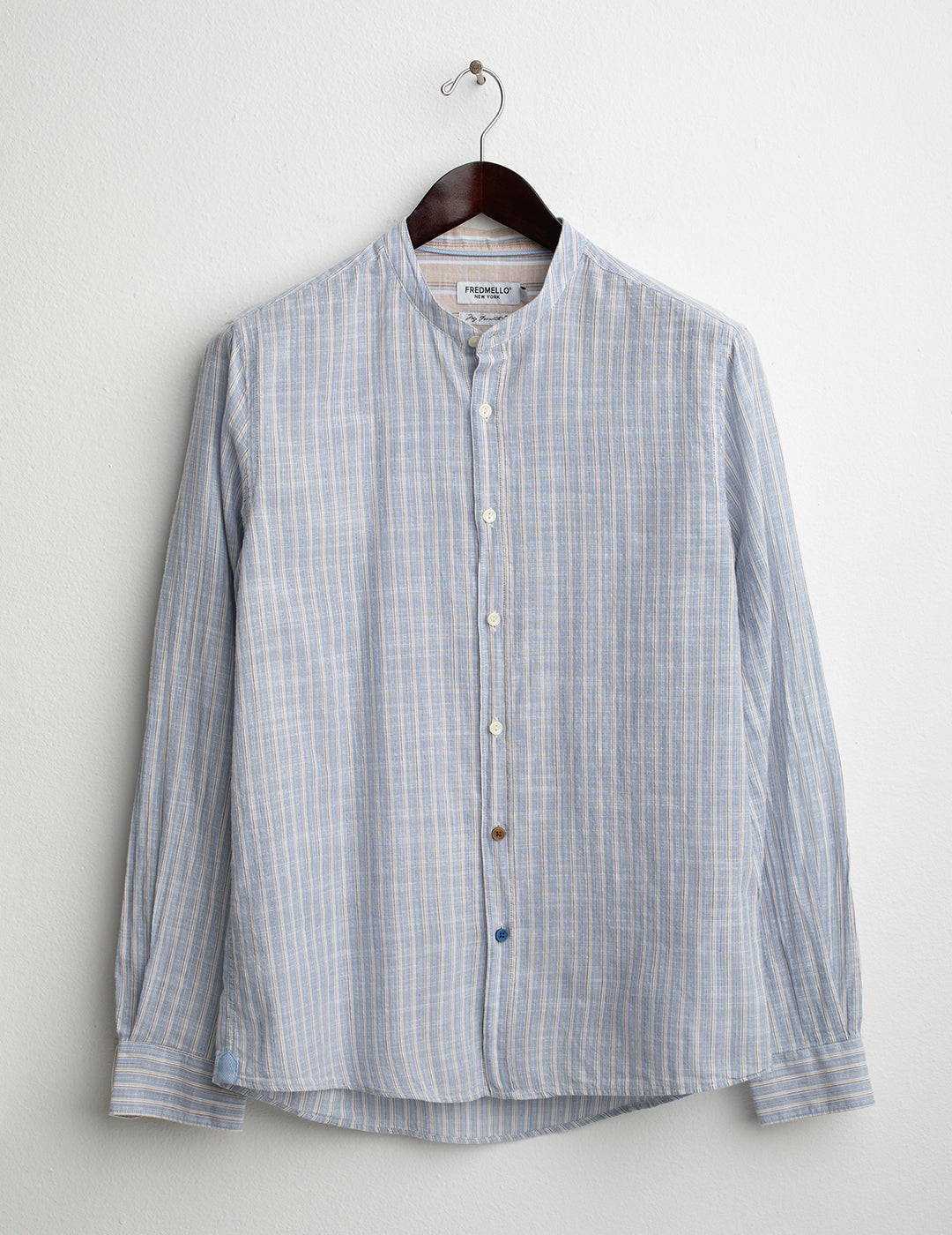 Corean Collar Shirt man light blue fm26s12ct cc-a1001 Corean Collar Shirt