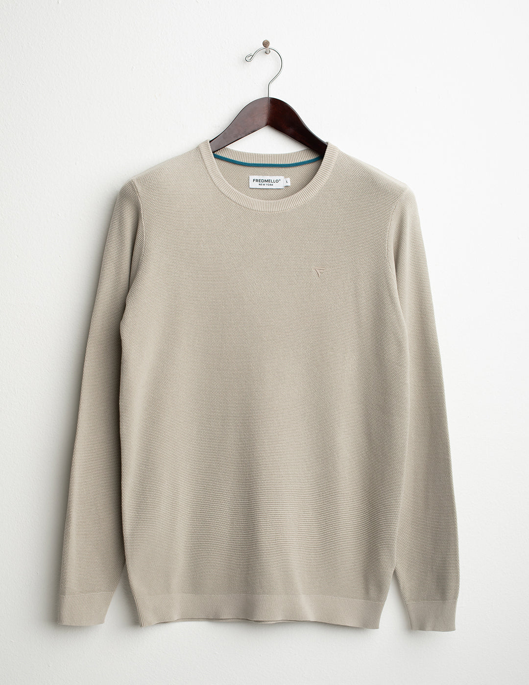 Maglia girocollo in punto piquet uomo ice fm26s02mg cc-a0005 Maglia girocollo in punto piquet