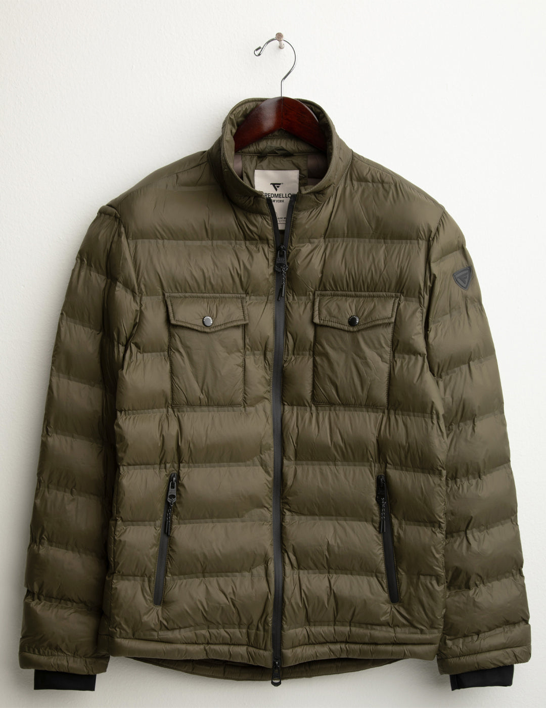 Piumino con collo camicia uomo army fm25w11kd cc-a0804 Piumino con collo camicia