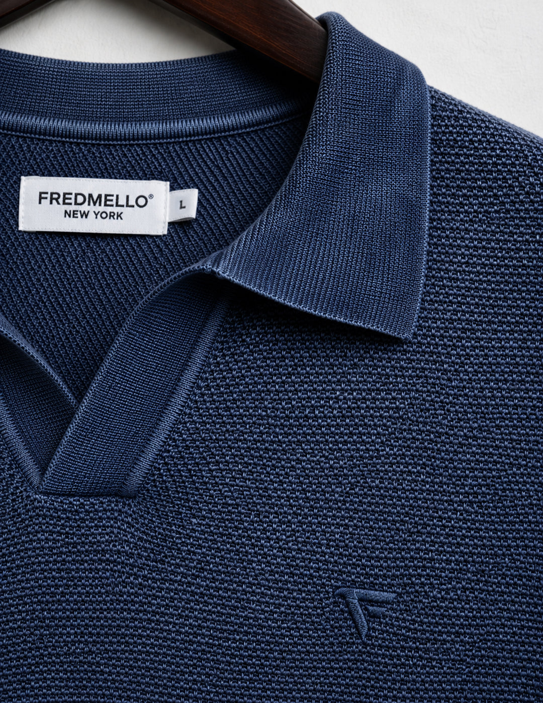 Piqué Knit Polo Shirt man blue fm26s04ma cc-a0601 MAGLIA M/M C/POLO UNITO MAN