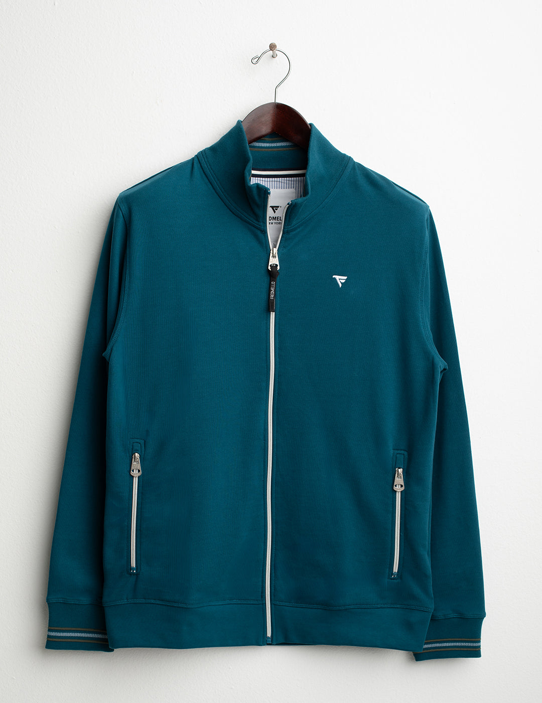 Full-Zip Sweatshirt with Stand Collar man atlantic fm26s08fz cc-a0716 FELPA M/L ZIP UNITO MAN
