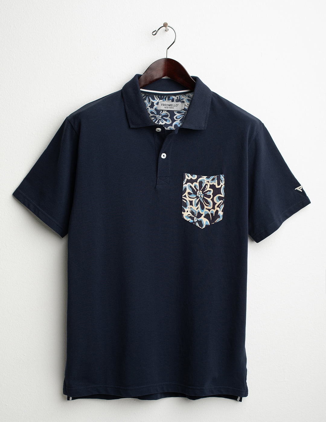 Polo a manica corta in piquet uomo blue fm26s16qu cc-a0601 POLO M/M UNITO MAN